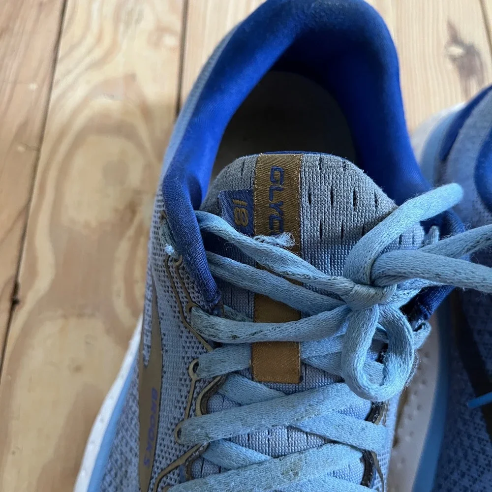 Brooks Glycerin 18 Womens Running Shoes Blue Gold 1203171B470 Size 9.5 Medium B